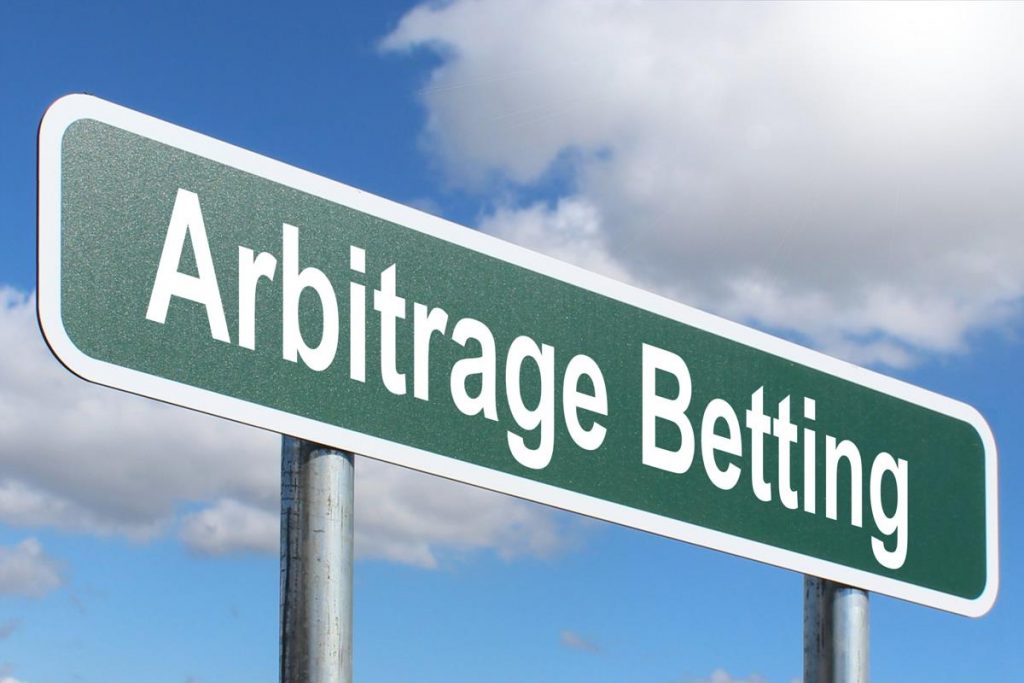 Image of arbitrage betting sign